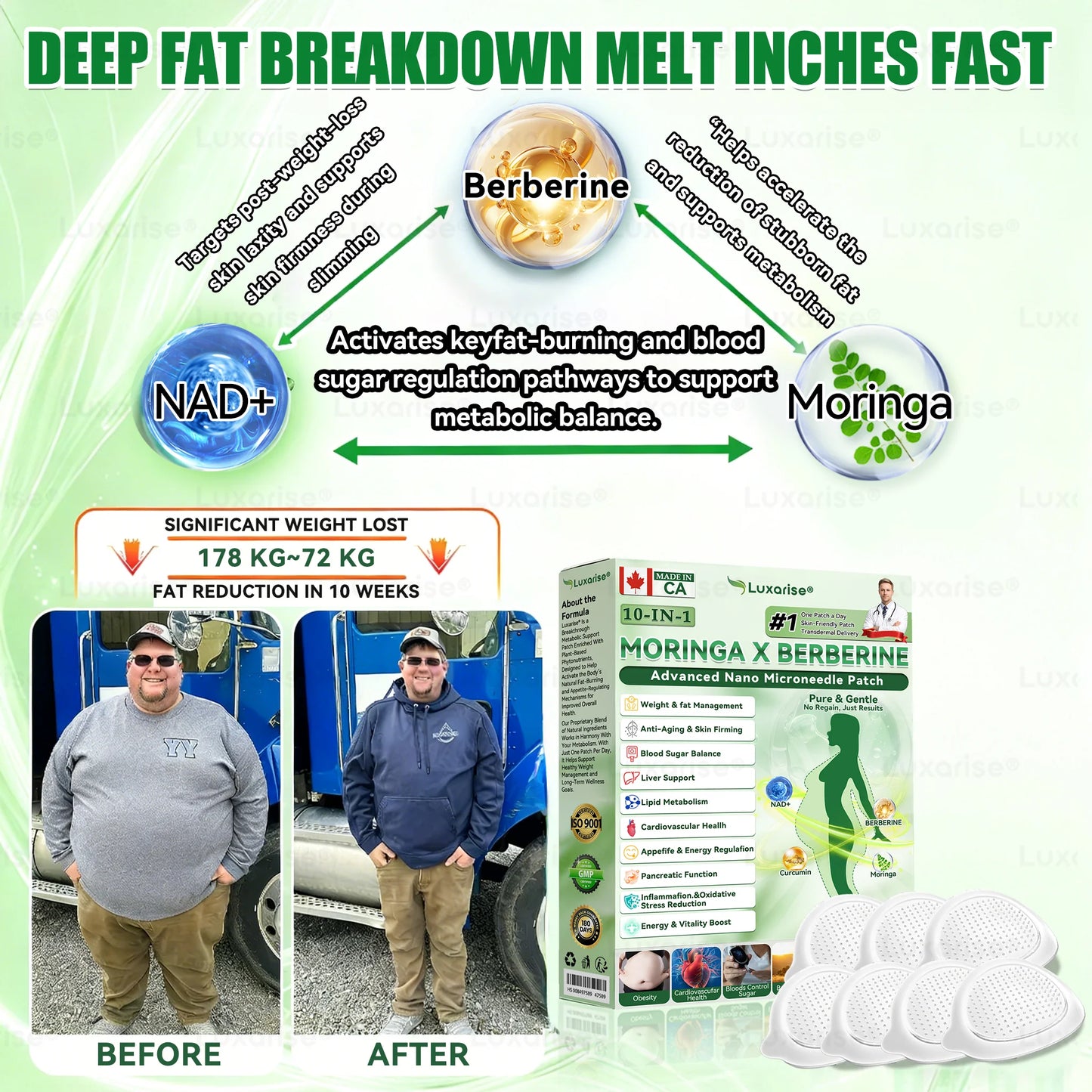 𝗟𝘂𝘅𝗮𝗿𝗶𝘀𝗲® 𝗢𝗳𝗳𝗶𝗰𝗶𝗮𝗹 𝗦𝘁𝗼𝗿𝗲 | 𝗠𝗼𝗿𝗶𝗻𝗴𝗮 & 𝗕𝗲𝗿𝗯𝗲𝗿𝗶𝗻𝗲 𝟭𝟬-𝗜𝗡-𝟭 𝗔𝗱𝘃𝗮𝗻𝗰𝗲𝗱 𝗡𝗮𝗻𝗼 𝗠𝗶𝗰𝗿𝗼𝗻𝗲𝗲𝗱𝗹𝗲 𝗣𝗮𝘁𝗰𝗵 (𝗢𝗻𝗰𝗲 𝗮 𝗗𝗮𝘆 - 𝗩𝗶𝘀𝗶𝗯𝗹𝗲 𝗥𝗲𝘀𝘂𝗹𝘁𝘀 𝗶𝗻 𝗝𝘂𝘀𝘁 𝟳 𝗗𝗮𝘆𝘀) 🌈